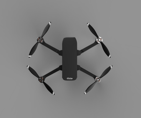 120m Flight 170mm Length Quad Camera Drone Ambarella Sensor With 3 Aixs Camera